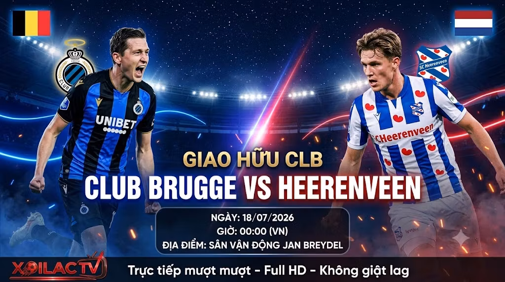 Nhận định Club Brugge vs SC Heerenveen (00h00, 18/07): Sức mạnh áp đảo, đại diện nước Bỉ thị uy